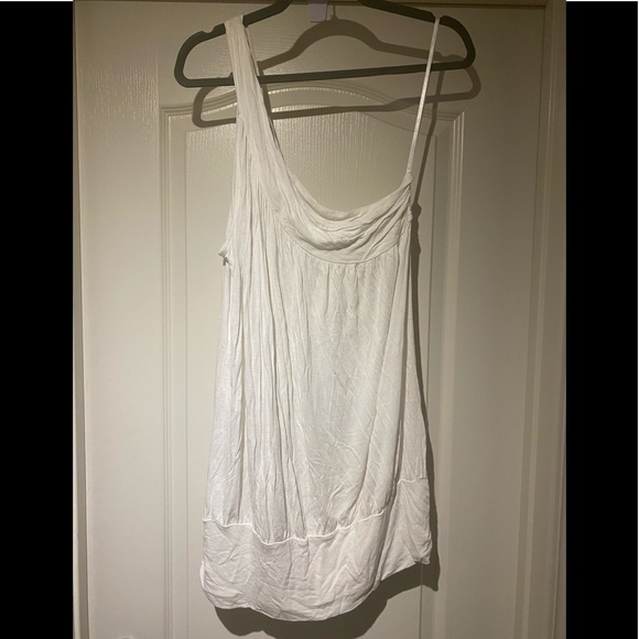 New York & Company - One Shoulder White Top - Picture 1 of 10